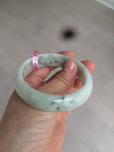 Load image into Gallery viewer, 55.2mm Type A 100% Natural green Jadeite Jade bangle AQ38