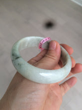 Load image into Gallery viewer, 55.2mm Type A 100% Natural green Jadeite Jade bangle AQ38