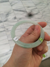 Load image into Gallery viewer, 54.3mm Certified Type A 100% Natural light green super thin style Jadeite bangle U59-6990