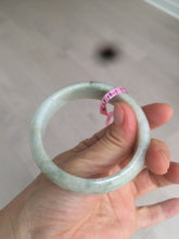 Load image into Gallery viewer, 55.2mm Type A 100% Natural green Jadeite Jade bangle AQ38