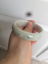 Load image into Gallery viewer, 55.2mm Type A 100% Natural green Jadeite Jade bangle AQ38