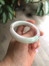 Load image into Gallery viewer, 52mm certified 100% natural green/white/red jadeite jade bangle Y107-9285