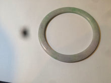 Load image into Gallery viewer, 56.5mm Certified Type A 100% Natural sunny green purple slim Jadeite Jade bangle AJ55-4582