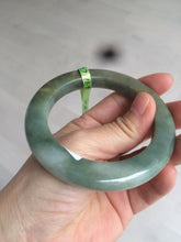Load image into Gallery viewer, Sold! please don't order. Thanks 56mm certified 100% natural Type A dark green/gray/brown jadeite jade bangle Y84-7333