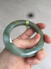 Load image into Gallery viewer, Sold! please don't order. Thanks 56mm certified 100% natural Type A dark green/gray/brown jadeite jade bangle Y84-7333