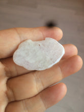 Load image into Gallery viewer, 100% Natural green/white icy Jadeite Jade healthy and longevity lock pendant AF30