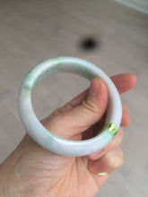 Load image into Gallery viewer, 53mm type A 100% natural certified green jadeite jade bangle U77-0727((Clearance item with big defects)