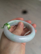 Load image into Gallery viewer, 53mm type A 100% natural certified green jadeite jade bangle U77-0727((Clearance item with big defects)