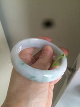 Load image into Gallery viewer, 53mm type A 100% natural certified green jadeite jade bangle U77-0727((Clearance item with big defects)