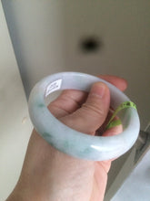 Load image into Gallery viewer, 53mm type A 100% natural certified green jadeite jade bangle U77-0727((Clearance item with big defects)