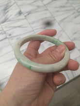 Load image into Gallery viewer, 59.5mm Certified Type A 100% Natural sunny green/yellow Jadeite Jade bangle D53-2599