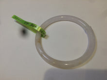 Load image into Gallery viewer, 56.4mm Certified Type A 100% Natural light purple/white/yellow round cut Jadeite Jade bangle F73-5254