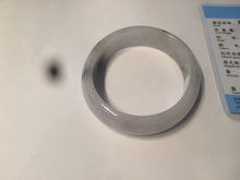 Load image into Gallery viewer, 50.8mm certified type A 100% Natural light green white oval Jadeite Jade bangle AB86-2856