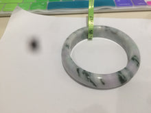 Load image into Gallery viewer, 58.5mm certified Type A 100% Natural green/purple Jadeite Jade bangle AH46-6207