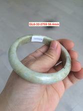 Load image into Gallery viewer, 54-57mm Certified type A 100% Natural yellow/brown Jadeite bangle group GL6