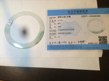 Load image into Gallery viewer, 60mm Certified Type A 100% Natural icy watery sunny green white Jadeite Jade bangle A83-4959