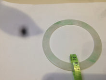 Load image into Gallery viewer, 54mm certified Type A 100% Natural sunny green/white thin Jadeite bangle AH50-1452