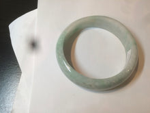 Load image into Gallery viewer, 56.3mm certified 100% natural Type A light green/white jadeite jade bangle AB88-1153