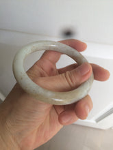 Load image into Gallery viewer, 57.3mm 100% Natural beige brown round cut nephrite Jade bangle HT57