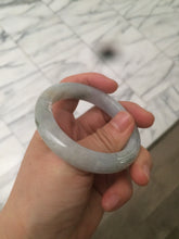 Load image into Gallery viewer, 50.5mm Certified type A 100% Natural light green/purple Jadeite Jade bangle D51-3534