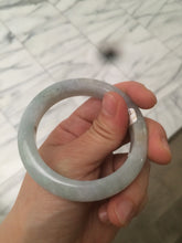 Load image into Gallery viewer, 50.5mm Certified type A 100% Natural light green/purple Jadeite Jade bangle D51-3534