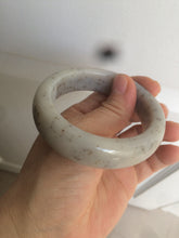 Load image into Gallery viewer, 52.8mm certified 100% Natural beige with black/brown flying dandelions Osmanthus fragrans cake nephrite Jade bangle HT56-5157