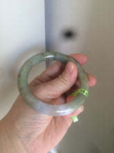 Load image into Gallery viewer, 53.5mm certified Type A 100% Natural green/purple/brown round cut Jadeite Jade bangle Y108-1424