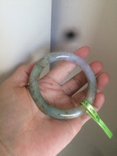 Load image into Gallery viewer, 53.5mm certified Type A 100% Natural green/purple/brown round cut Jadeite Jade bangle Y108-1424