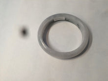 Load image into Gallery viewer, 51.5mm certified type A 100% Natural light green white oval Jadeite Jade bangle AR55-2853