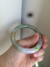 Load image into Gallery viewer, 53.5mm certified Type A 100% Natural green/purple/brown round cut Jadeite Jade bangle Y108-1424