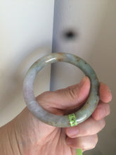 Load image into Gallery viewer, 53.5mm certified Type A 100% Natural green/purple/brown round cut Jadeite Jade bangle Y108-1424