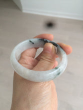 Load image into Gallery viewer, 51.5mm certified type A 100% Natural light green white oval Jadeite Jade bangle AR55-2853