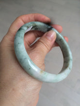 Load image into Gallery viewer, 60.8mm Certified Type A 100% Natural green yellow small flowers Jadeite Jade bangle AQ35-9157