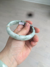 Load image into Gallery viewer, 60.8mm Certified Type A 100% Natural green yellow small flowers Jadeite Jade bangle AQ35-9157