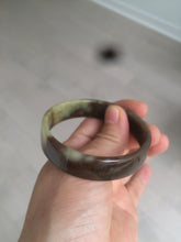 Load image into Gallery viewer, 51mm certified Type A 100% Natural sugar brown square Jadeite Jade bangle H152-2751