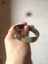 Load image into Gallery viewer, 51mm certified Type A 100% Natural sugar brown square Jadeite Jade bangle H152-2751