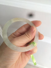 Load image into Gallery viewer, 54.3mm certified Type A 100% Natural icy light green/yellow thin Jadeite bangle AH51-1455