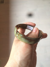 Load image into Gallery viewer, 51mm certified Type A 100% Natural sugar brown square Jadeite Jade bangle H152-2751