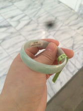 Load image into Gallery viewer, 51.1mm certificated Type A 100% Natural light apple green thin Jadeite Jade bangle AE48-9420
