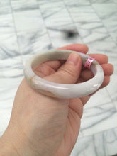 Load image into Gallery viewer, Certified 54.3mm Type A 100% Natural green/brown/purple Jadeite Jade bangle AY41