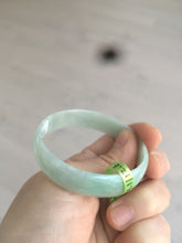 Load image into Gallery viewer, 51.1mm certificated Type A 100% Natural light apple green thin Jadeite Jade bangle AE48-9420
