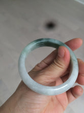 Load image into Gallery viewer, 53mm Certified Type A 100% Natural light green white Jadeite Jade bangle H151-1005
