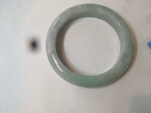 Load image into Gallery viewer, 55.7mm certified 100% natural green/white jadeite jade bangle AB89-2254