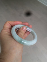 Load image into Gallery viewer, 53.5mm certified 100% natural Type A green/white jadeite jade bangle AQ31-1361