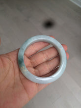 Load image into Gallery viewer, 53.5mm certified 100% natural Type A green/white jadeite jade bangle AQ31-1361