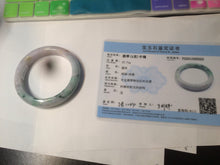 Load image into Gallery viewer, 53.7mm Certified Type A 100% Natural green/purple/brown Jadeite Jade bangle AR58-0523