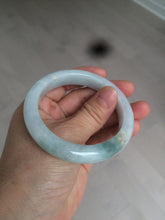 Load image into Gallery viewer, 53.5mm certified 100% natural Type A green/white jadeite jade bangle AQ31-1361