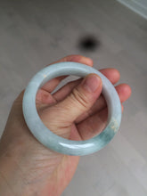 Load image into Gallery viewer, 53.5mm certified 100% natural Type A green/white jadeite jade bangle AQ31-1361