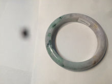 Load image into Gallery viewer, 53.7mm Certified Type A 100% Natural green/purple/brown Jadeite Jade bangle AR58-0523