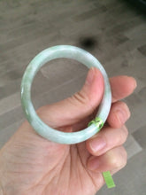 Load image into Gallery viewer, 50.5mm Certified Type A 100% Natural sunny green/light green/brown oval Jadeite Jade bangle AH59-0802